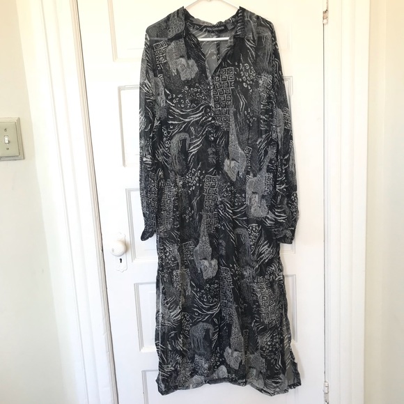 Mlle Gabrielle Tops - Mlle Gabrielle Button Down Open Front Long Top